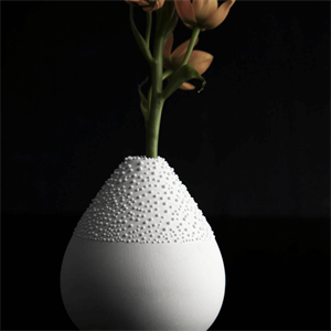 Rader White Pearl Vase